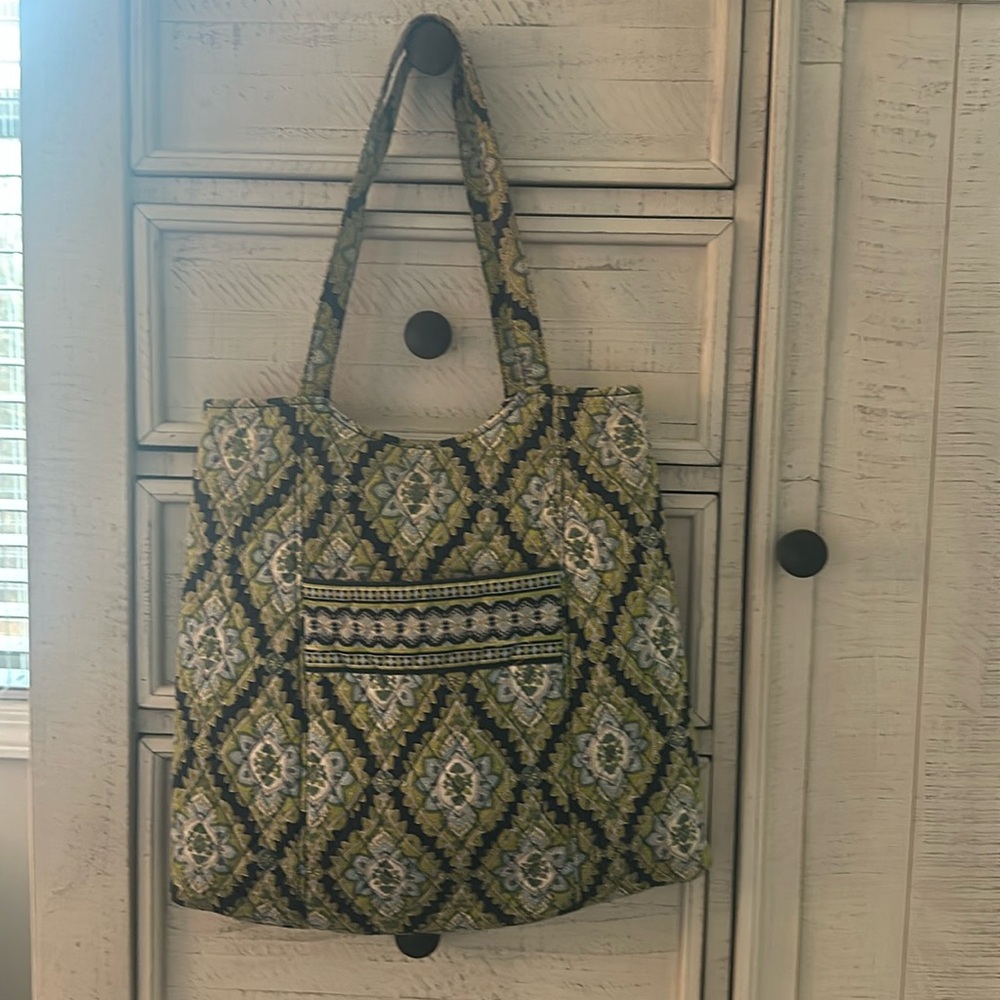 Vera Bradley Bucket Bag Tote Handbag Retired Cambridge Print